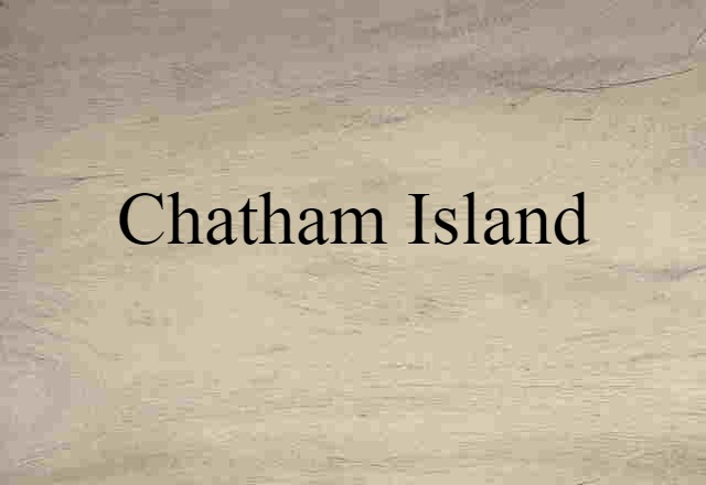 Chatham Island