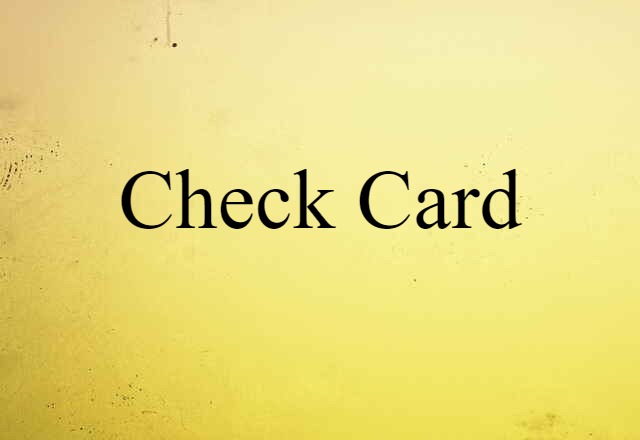 check card