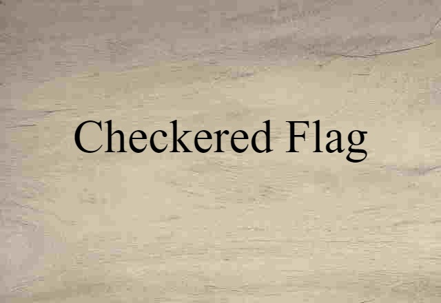 checkered flag