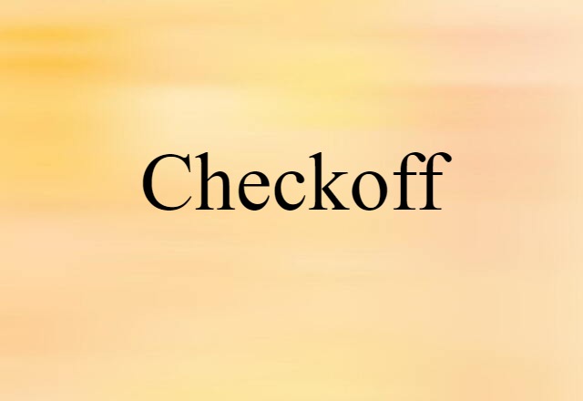 checkoff