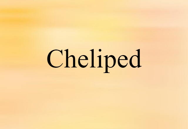 cheliped