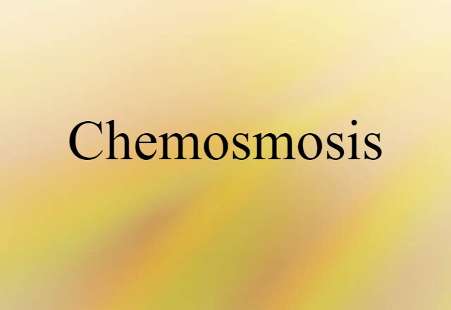 chemosmosis