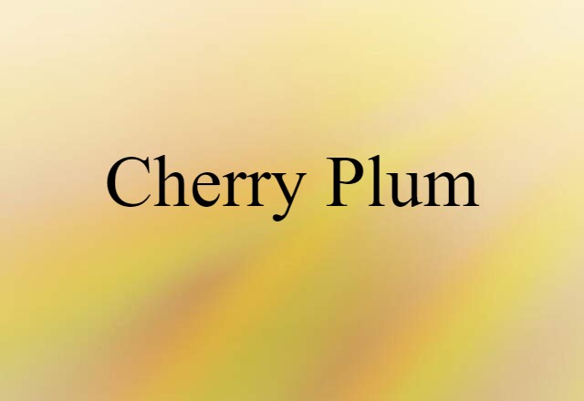 cherry plum