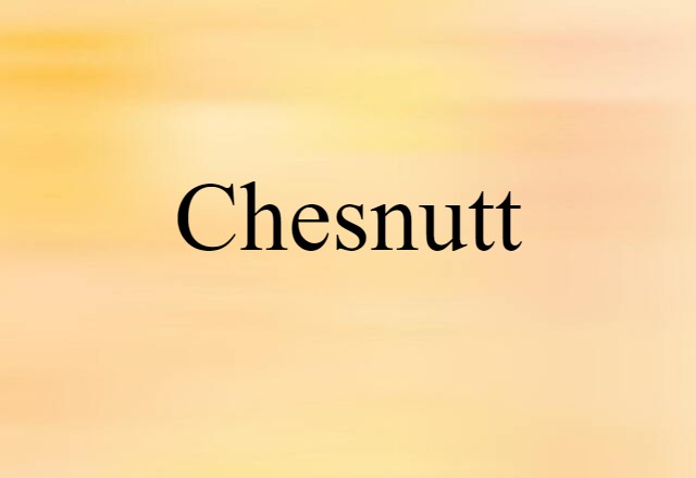 Chesnutt