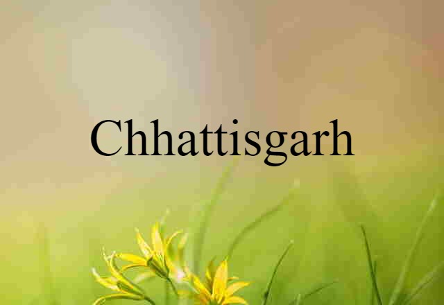 Chhattisgarh (noun) Definition, Meaning & Examples