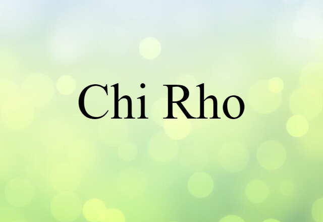 Chi-Rho