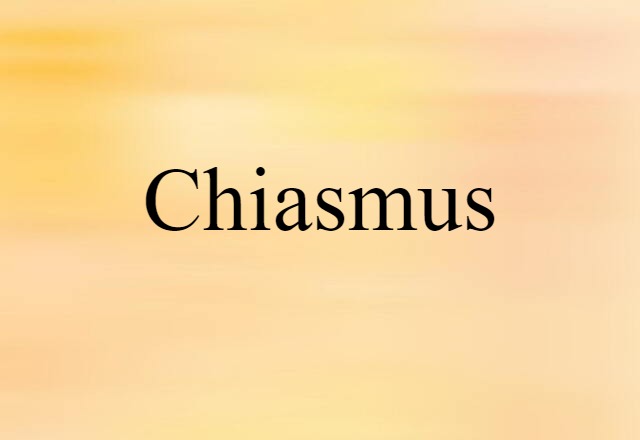 chiasmus