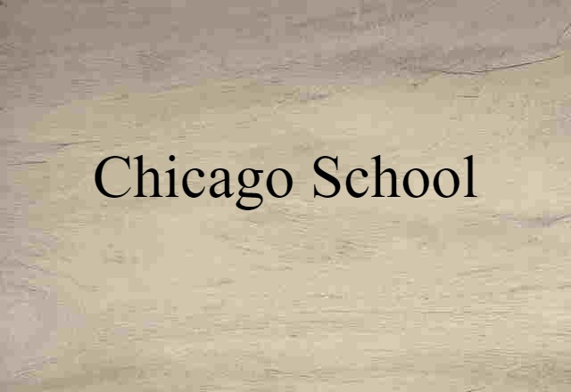 Chicago School