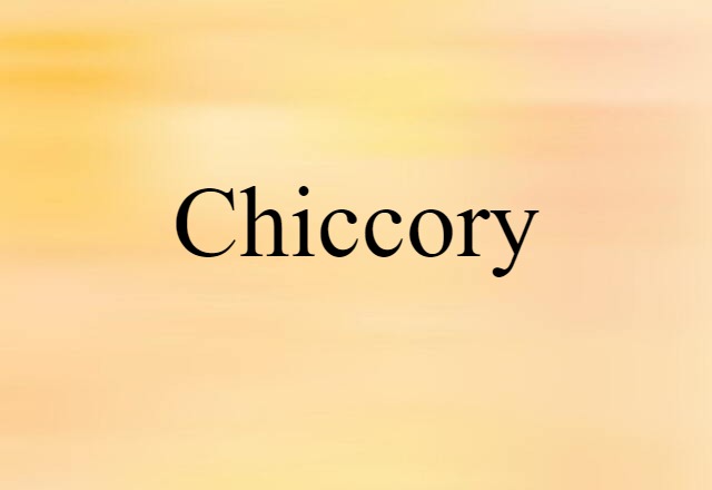 chiccory