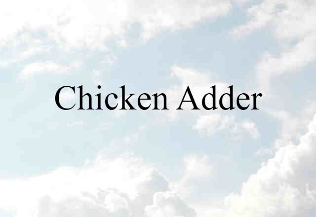 chicken adder