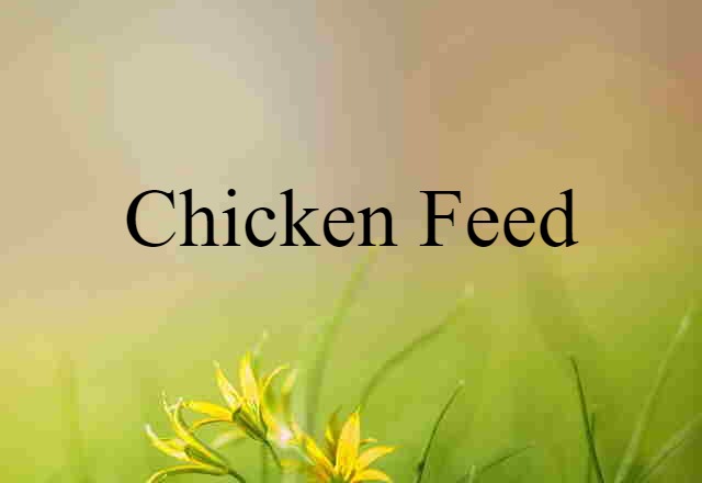 chicken feed