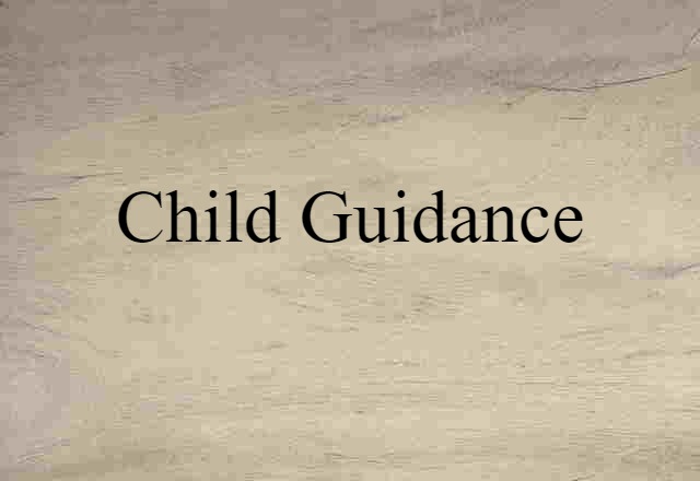 child guidance