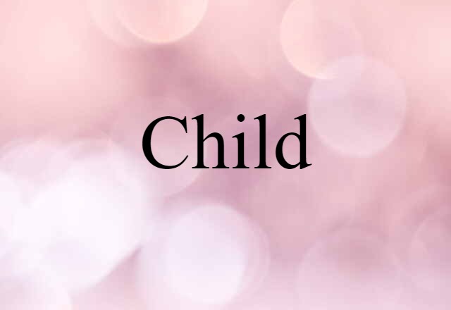 Child (noun) Definition, Meaning & Examples