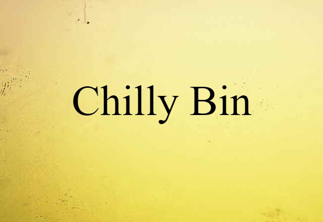 Chilly Bin (noun) Definition, Meaning & Examples