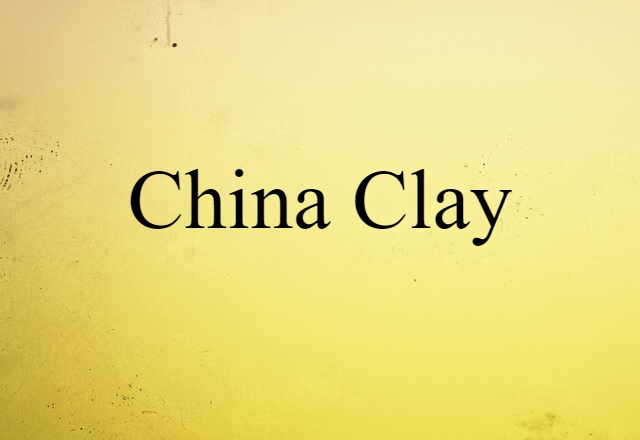 China Clay (noun) Definition, Meaning & Examples