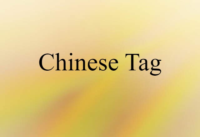 Chinese tag