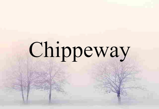 Chippeway (noun) Definition, Meaning & Examples