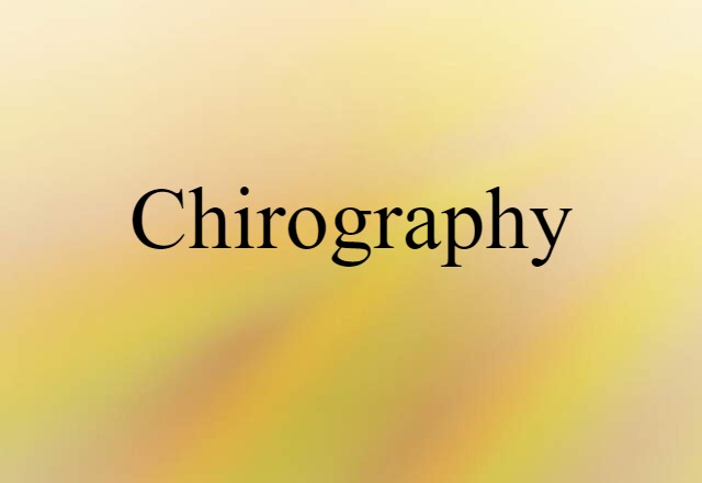 chirography