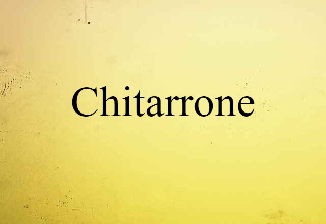 chitarrone