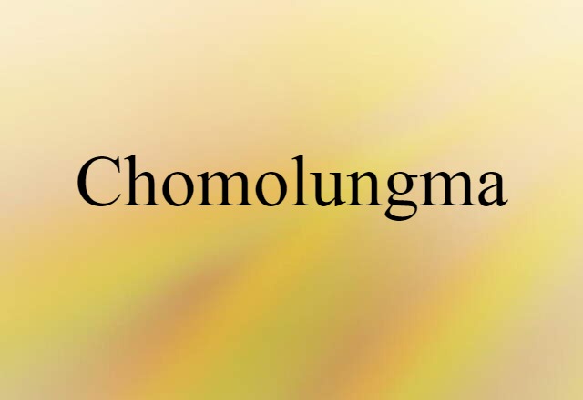 Chomolungma