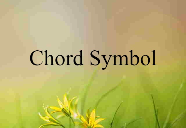 chord symbol