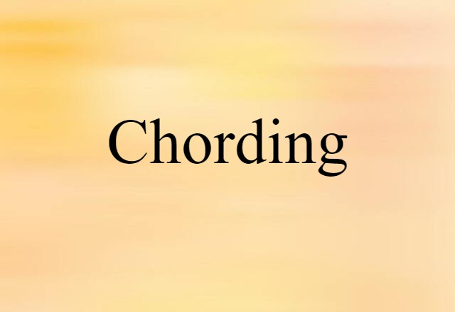 chording