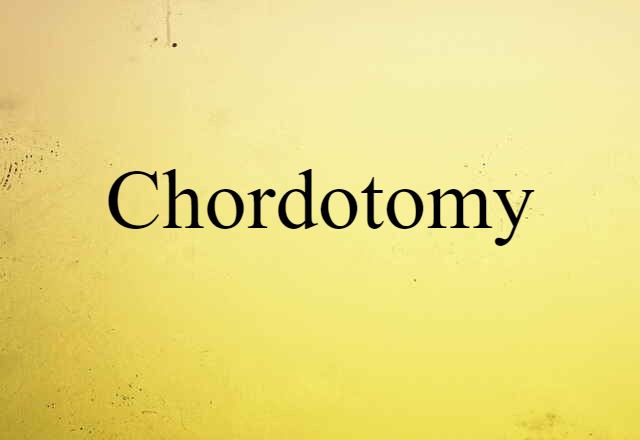 chordotomy