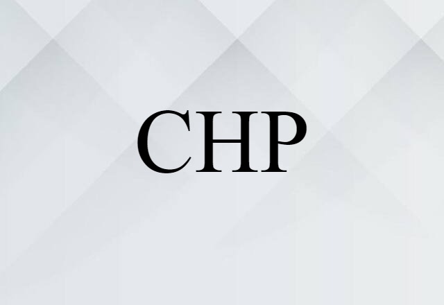 CHP (noun) Definition, Meaning & Examples