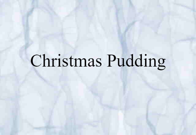 Christmas pudding