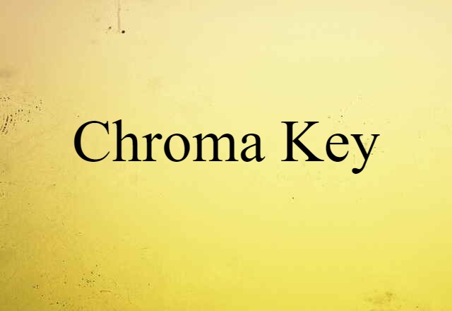 Chroma Key (noun) Definition, Meaning & Examples