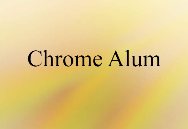 chrome alum