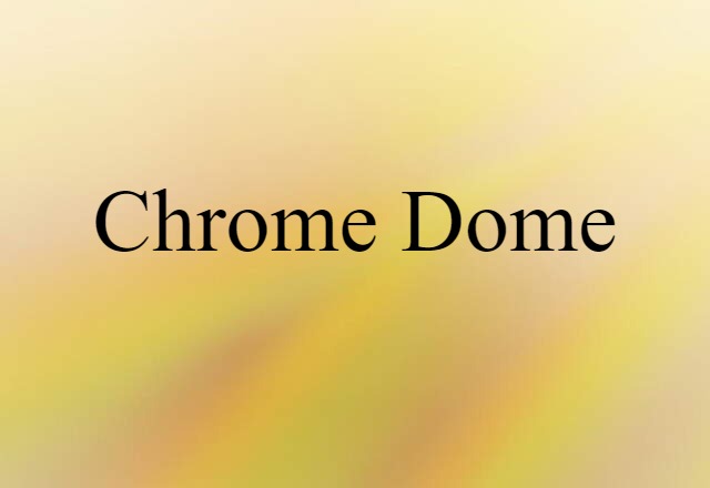 Chrome Dome (noun) Definition, Meaning & Examples