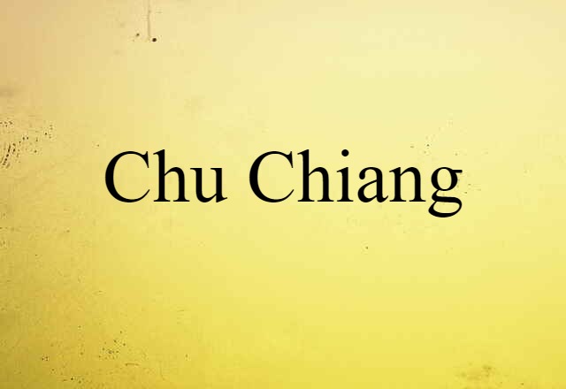 Chu Chiang