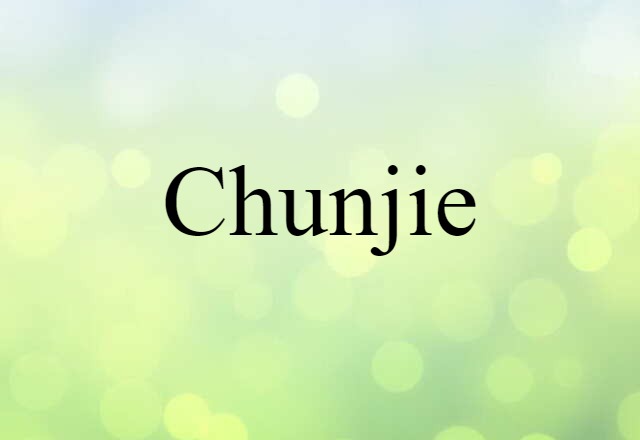 Chunjie (noun) Definition, Meaning & Examples