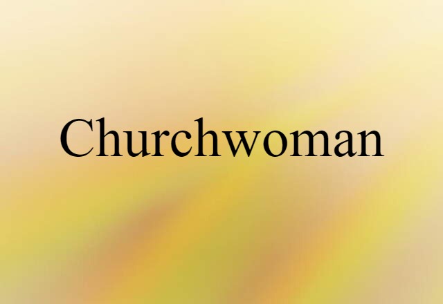 churchwoman