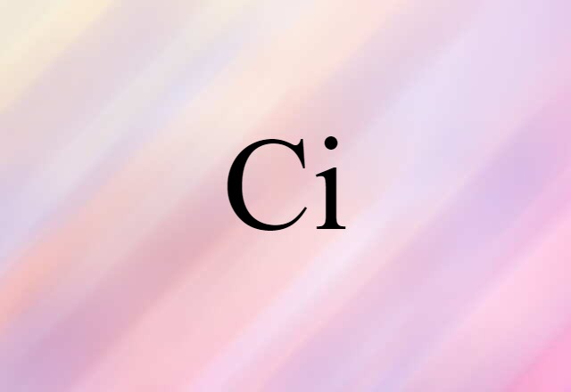 Ci