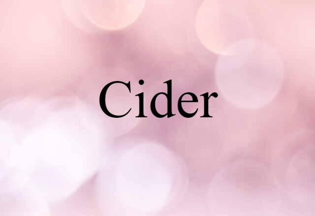 cider