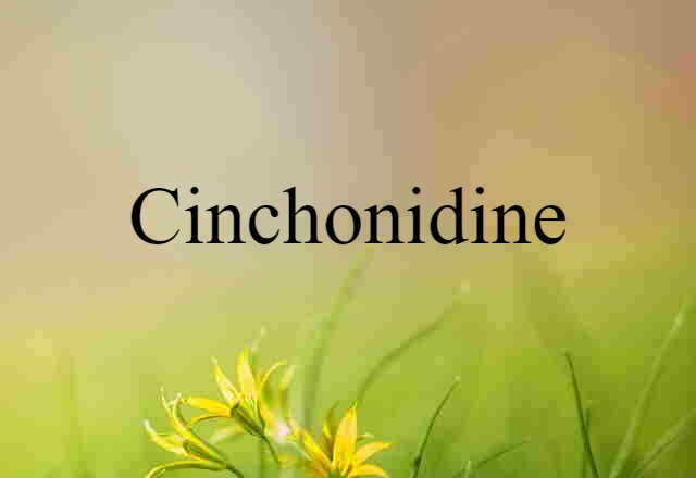 Cinchonidine (noun) Definition, Meaning & Examples