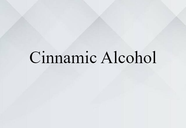 cinnamic alcohol