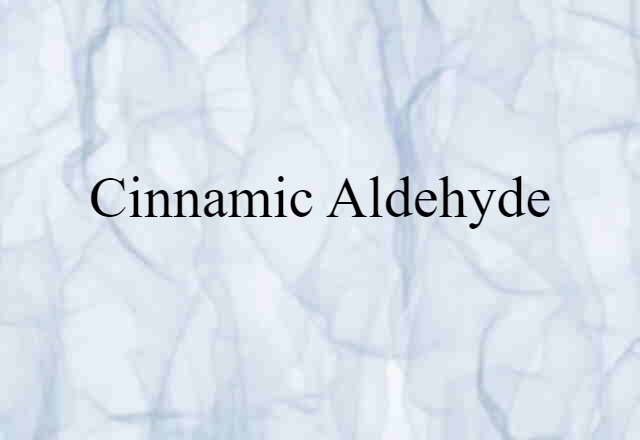 cinnamic aldehyde