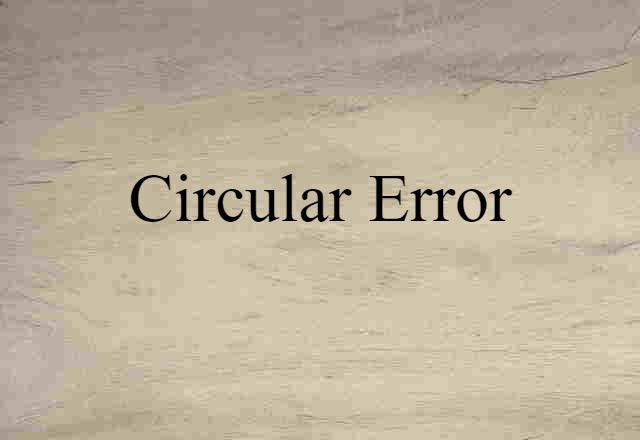 circular error