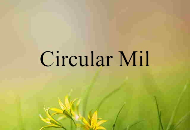 circular mil