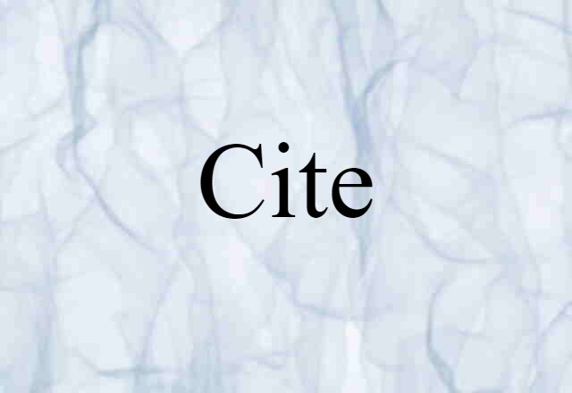 cite