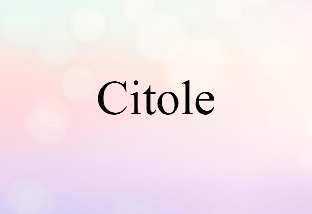 citole