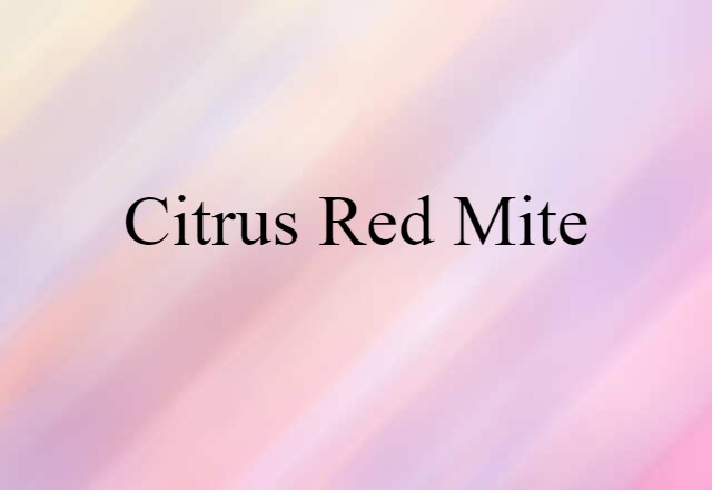 citrus red mite