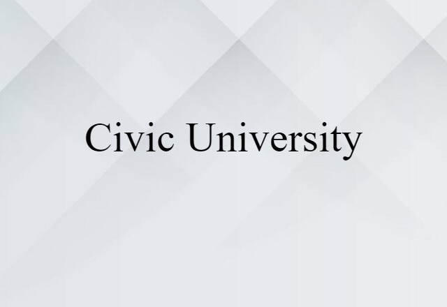 civic university