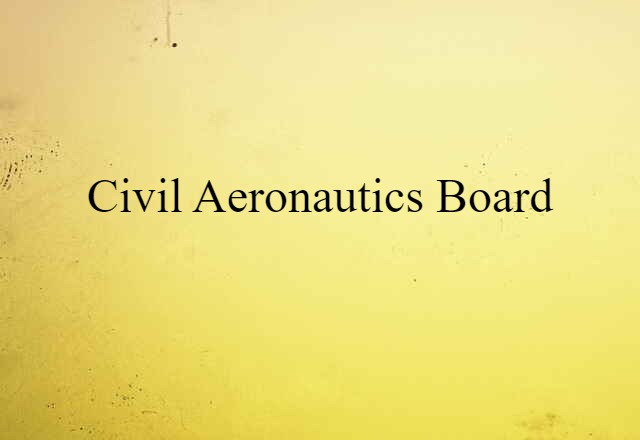 Civil Aeronautics Board