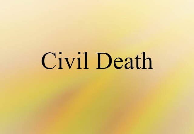 civil death