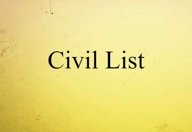 civil list