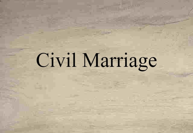 civil marriage